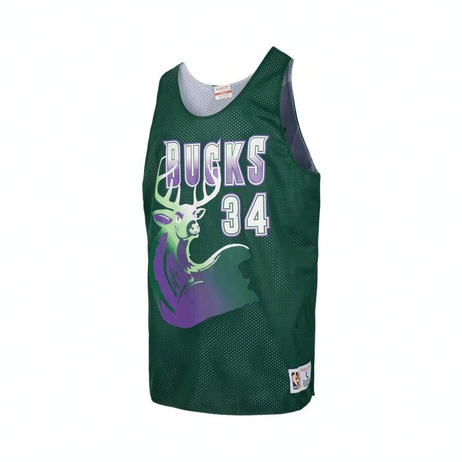 Mitchell & Ness Milwaukee Bucks Giannis Antetokounmpo 2024 Unisex Lifestyle Tank Top, TMTK3208-MBUYYRALBUGN