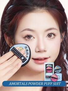 Amortals 2pcs Makeup Sponges + 1pc Storage Box, Black Airy Cushion Makeup Puff, Thick & Soft, Suitable For Beginners, Makeup Artists, Gifts For Girlfriend, Daughter, Christmas, Travel, Cosplay, Work, Daily, Y2K,Makeup,Cheap,Room Decor,Vanity,Travel,Bedroom,Makeup Accessories,Puff,Makeup Blender,Powder Puff,Makeup Sponge,Cheap,Stocking Stuffers,Makeup,Makeup Tools,Cheap Stuff,Gifts,Gifts For Women,Christmas Gifts