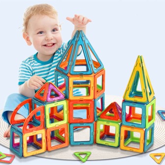 20/50/100pcs Magnetic Building Blocks DIY Magnetic Tiles Children Toys, Designer Construction Set, Christmas, Easter Gifts (Random Color, Medium Size)