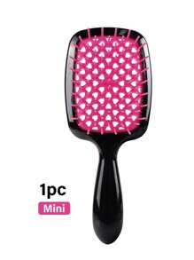 1支迷你防静电发梳，适用于卷发，干湿两用，轻松梳开打结的头发，轻巧手柄，透气梳齿，美发造型工具，适用于美发沙龙、美容院、返校季、旅行和度假。