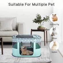 Foldable Pet Playpen Portable Dog Cat Playpen Soft Portable Dog Crate Outdoor/Indoor Exercise Kennel Dog Cage For Pets