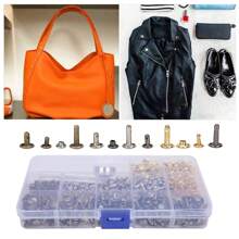 Kit De Remaches, 363 Juegos De Remaches De Latón Con 3 Piezas De Herramientas De Ajuste Para Reparación Y Manualidades - Multicolor - Ver 5