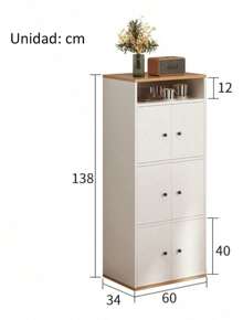 Ropero Blanco Closet Organizador De Ropa Closet Modernos - Blanco - Ver 3