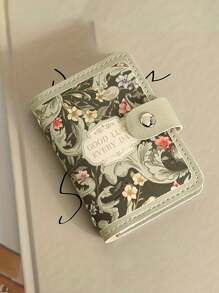 1pc Floral With Multiple Card Slots Delicate Design Large Capacity Compact Size Suitable For Driver's License Cards And Other Documents Thin Lightweight Zipper Card Cash Portable Card Holder Card Holder Wallet Business Card Holder Credit Card Holder Card Holder Women Photocard Holder For Women Wallet Mini Wallet Purse Wallet Card Wallet