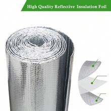 2X Large 500x60cm Aluminum Foil Reflective Insulation Pad Roll Bubble Radiator Heat Energy Saver Heat Protection Waterproof Sound Deadening - Silver - View 3