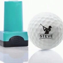 Reusable Golf Ball Stamp - ABS Golf Ball Ink Stamp, Golf Ball Marking Tool, Golf Ball Identification, Golf Ball Ink Stamp, Suitable For Golfers - Green - View 12
