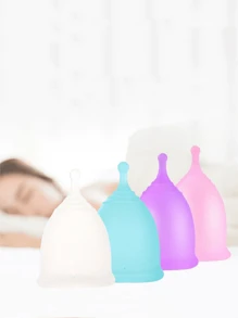 1pc Silicone Menstrual Cup, Anti-Leakage Women Period Care Cup, Reusable Alternative To Sanitary Pads