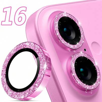 兼容苹果机型：兼容 16 Pro，水钻镜头膜/镜头贴纸/镜头盖/镜头保护圈，兼容 11/12/13/14/15/16/16 Plus/16 Pro/16 Pro Max/17/17 Pro/17 Pro Max/17 Air 系列（3 件装）