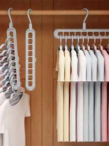 1pc Colorful 5-Tier Hanging Clothes Rack, Multi-Functional Non-Slip Design, Suitable For Pants, Towels, Clothing Storage, Closet Organization, Slight Glue Overflow Or Tiny Black Spots On Plastic Parts Are Normal And Do Not Affect Daily Use, Practical Home Storage Accessory - Multicolor - View 8