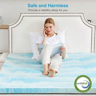 2 Inch 3 Inch Mattress Topper, Twin Size Cooling Memory Foam Bed Toppers, Soft Mattress Pads For Sleeper Sofa, RV, Camper