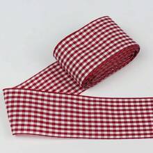 Gingham Ribbon Plaid Ribbon For Gift Wrapping Party Wedding Christmas Decoration