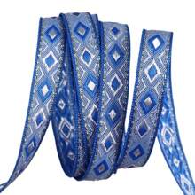 12mm Width Vintage Embroidered Jacquard Ribbon Trim DIY Sewing Knitting Accessory For Clothes And Bags