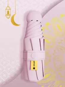 Paraguas tipo cápsula para mujer, de protección solar y contra la lluvia, dos en , mini, plegable en cinco partes, ultra ligero y compacto, portátil para la escuela, la oficina, el hogar y los viajes