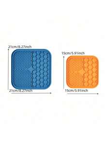 1pc Silicone Dog Licking Mat, Slow Feeder, Bath Buddy & Training For Pets - Suction Cup Design For Dogs ﻿ Easy To Clean Interactive Dog Feeding Mat