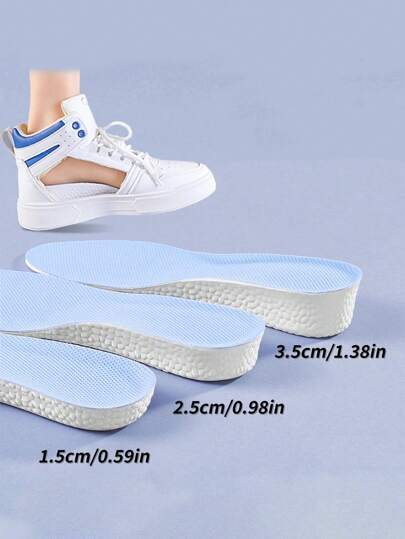 1 双男女通用透气吸汗鞋垫，高弹性时尚鞋配件