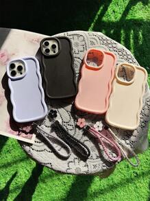 适用于 Galaxy S25、S24、S24 Plus/S24+、S24 Ultra、S24 FE、S20、S21、S22、S23 的全新硅胶手机壳，软壳全包保护马卡龙卡通手机壳，兼容 11/11 Pro/11 Pro Max/12/12 Pro/12 Pro Max/13/13 Pro/13 Pro Max/14/14 Pro/14 Pro Max/15/15 Pro/15 Pro Max/16/16 Pro/16 Pro Max 防水防震防摔防刮 - 白色 - 查看 3