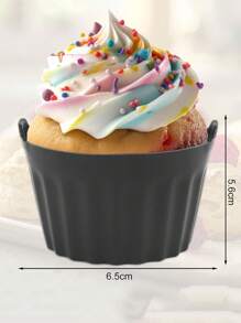 8pcs/4pcs/1pc Air Fryer Baking Tray, Silicone Baking Tray, Muffin Cup Scone Mold, Egg Tart Mold, Kitchen Accessories, Baking Tools, DIY Supplies - Multicolor - View 3