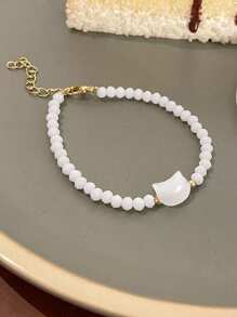 2pcs/Set Cute Cat Head Friendship Bracelets, Sweet Couples Braided Bracelets, Gift For Girlfriend, Bestfriend, Suitable For Men And Women, For Daily Wear, Anniversary, Holiday, Couple Gifts - 彩色 - 查看 4