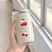60 calcomanías con diseño de cerezas de dibujos animados. Ideal para regalos, bolsas, cartas, decorar laptops, tazas, útiles escolares, vuelta al colegio - Multicolor - Ver 4