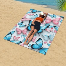 1 pièce Serviette de plage en fibre ultra-fine Stitch, serviette de plage à séchage rapide dessin animé, serviette absorbante pour la transpiration quotidienne, serviette de bain à impression numérique pour la plage, l'hôtel, la natation, les activités de plein air et la fitness. Serviette de bain super grande et en fibre ultra-fine Stitch