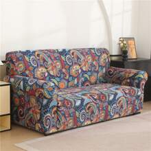 [Fashion Essential] Bohemian Style Sofa Cover, Stretchy Fabric, Renew Your Home, Suitable For All Seasons, Ideal For Home, Outdoor, Office, Parties, Hotels, Holiday Gift, Seasonal Switch Gifts Birthday Graduation Couch Cover Sofa Covers Room Decor Living Room Decor - Multicolor - View 2