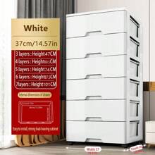 5/4/3/2/1 Drawer Style Storage Cabinet, Narrow Gap Side Shelf Unit, Multi-Layer Plastic Bedside Cabinet, Bathroom