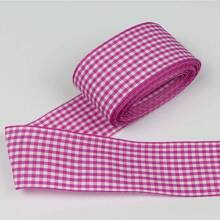 Gingham Ribbon Plaid Ribbon For Gift Wrapping Party Wedding Christmas Decoration