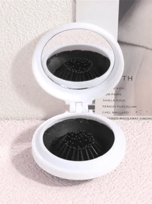 Folding Travel Mirror Hair Brush Round Folding Pocket Size Hair Brush Mini Hair Comb Compact Travel Size Hair Massage Comb For Women Girls Travel Essentials Travel Accessories Travel Essentials Travel Organizer For Beach Summer Vacation Back To School Body Care For Travel,Outdoor,Sport,Office,School,Hair Clips,Hair Accessories - Multicolor - View 15