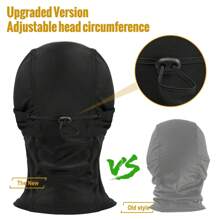 Máscara de malla pasamontañas OneTigris, máscara táctica con protección facial completa para exteriores - Negro - Ver 7