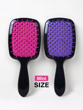1Pc Mini Detangling Hair Brush, Detangling Brush For Curly, Wet And Dry Hair, Anti-Static Detangling Hair Comb, Easily Removes Tangles, Lightweight Handle, Vented Hair Brush, Comb, Hair Tools, Hair Products And Accessories For Barber Salon Beauty Back To School, Travel Holiday Essentials, Hair Accessories Brushes, Hair Brush, Comb, Slick Back Brush, Hairbrush, Edge Brush Hair Brush, Detangling Brushes, Hair Tools, Hair Stuff, Hair Care, Curly Hair Brush, Barber, Hairdressing Equipment, Hairstyle, Hairdressing,Hair Brush,Slick Back Brush,Styling Brush,Curly Hair Brush,Edge Brush,Hair Comb,Brush Hair,Hair Brush Set,Comb Hair,Comb For Curls,Detangling Brush,Hair Brush For Women,Hair,Travel,Hair Products,Hair Tools,Hair Stuff,Barber,Barber Accessories,Barbershop,Hairdressing Equipment