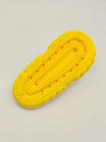 1 par de chanclas abiertas con diseño de dibujos animados para niños, hechas de PVC, cómodas y antideslizantes para interiores, exteriores, hogar, baño, verano