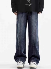 Jeans droits à coupe ample pour garçons, pantalon décontracté pour adolescents, nouvelle sortie de printemps pour enfants, pantalon long