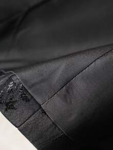 1 件女士优雅花卉 V 领背心，短袖涤纶西装外套，带仿口袋，单排扣春秋时尚背心