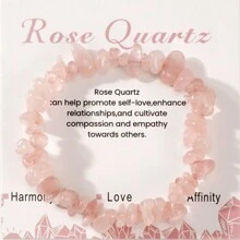 1pc Fashion Energy Semi-Precious Stone Bracelets Natural Stone Quartz 8MM Stretch Bracelets For Women Men Friendship Jewelry Gifts - Multicolor - View 6