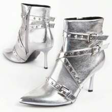 Montevita Botinia14 Zippered High Heel Boot Delivery 24/72H To Spain (Peninsula)✅ - Silver - View 1