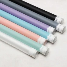 5 tờ giấy gói hoa ren cánh hoa, giấy quà tặng thủ công OPP bằng nhựa, vật liệu cửa hàng hoa - màu đen - Xem 4