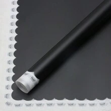 5 tờ giấy gói hoa ren cánh hoa, giấy quà tặng thủ công OPP bằng nhựa, vật liệu cửa hàng hoa - màu đen - Xem 5
