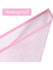 10/20/40pcs Translucent Flower Wrapping Paper, Solid Color Matte Flower Bouquet Black Border Waterproof Flower Gift Wrap For DIY Crafts, Suitable For Valentine's Day, Mother's Day, Wedding, Birthday, Graduation, Bridal Shower, Anniversary - Pink - View 11