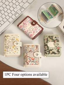 1pc Floral With Multiple Card Slots Delicate Design Large Capacity Compact Size Suitable For Driver's License Cards And Other Documents Thin Lightweight Zipper Card Cash Portable Card Holder Card Holder Wallet Business Card Holder Credit Card Holder Card Holder Women Photocard Holder For Women Wallet Mini Wallet Purse Wallet Card Wallet