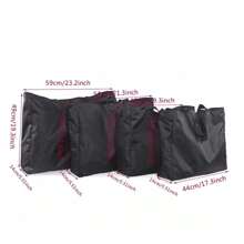 Shopping Bags Solid Color Zipper Large Capacity Shopping Bags Washable Reusable Simple Bag For New Fashion Resistant To Outdoor