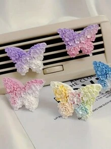 1个蝴蝶蜡烛硅胶模具，蝴蝶形状皂树脂模具，DIY手工蜡烛、香薰、粘土工艺品顶部装饰环氧树脂浇铸香薰家居装饰 - 白色 - 查看 8