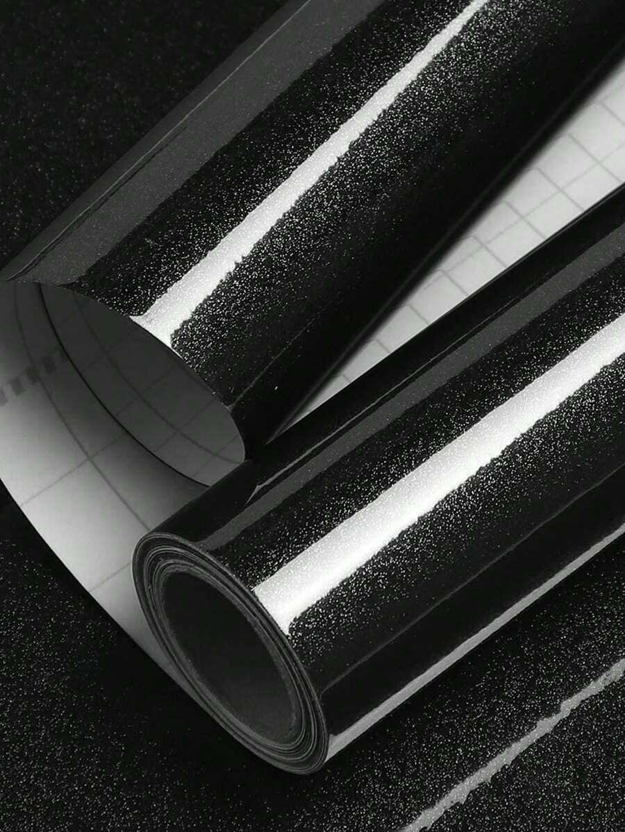 1 卷光面白色黑色粉色接触纸白色光面自粘纸光面防水厨房即剥即贴壁纸可移除乙烯基壁纸装饰厨房橱柜家具台面