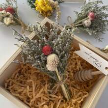 1/6 bouquet de mini fleurs séchées de la chance, petites fleurs séchées, fleurs séchées naturelles pour la décoration de mariage, peuvent être utilisées comme décoration murale, convient pour les décorations de Noël, Saint-Valentin, Fête des Mères
