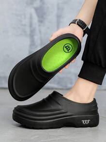 W 1 Pair Men's Waterproof, Anti-Slip, Oil-Resistant Chef/Kitchen Shoes, Suitable For Hotel, Food Factory Workers