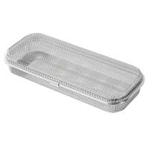 Cestino portaposate in rete in acciaio inossidabile, sicuro per lavastoviglie, organizer multifunzione per utensili da cucina, scatola portaposate