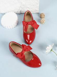 1 Paar flache spitze Prinzessinen-Schuhe für kleine Mädchen, geeignet für den täglichen Gebrauch, Hochzeiten, Partys, Aufführungen, Lässig bekleidung, Mary Jane Stil