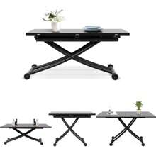 Extendable And Extendable Table, Functional Coffee Table For Kitchen, Dining Room, Living Room, Desk, Suitable For Dining Room With Small Space, Living Room, Kitchen, Study
