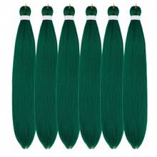 Regenbogen-Flechthaare, vorgedehnt, synthetisch, EZ-Flechthaare für knotenlose Zöpfe, Bohemien-Zöpfe, Mode-Festival, Rave-Party-Zöpfe