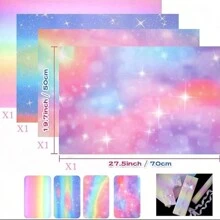 4 Stücke/Set bunte Regenbogendesign Geschenkpapiere, Geburtstagsggeschenkpapier, 4 Designs, geeignet für Frauen, Feiertag Party Dekorationen Geschenkpapierset, Weihnachten