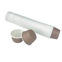 LIFETALK 50/100PCS White, Kraft, Brown Paper Muffin Cups Homemade Baking Molds Kitchen Birthday Party Supplies PE Coated Oilproof Printing Design Round Cupcake Cases